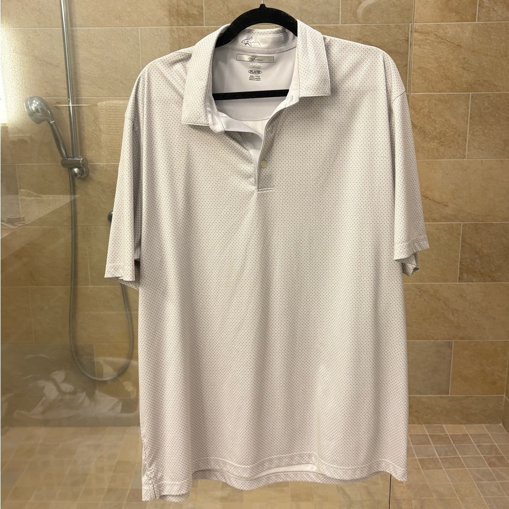Greg Norman Collection White Polo Shirt Classic Design